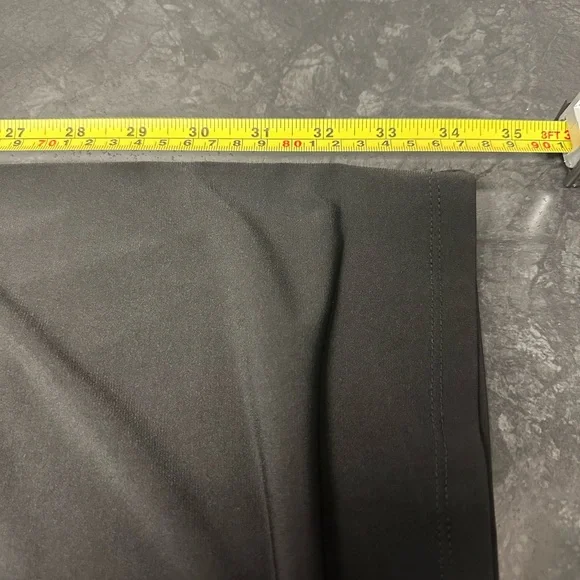 Black polyester peekaboo shoulder dress-flowy and comfortable! Like new. - Picture 5 of 7